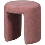 HOCKER Chenille Rosa  - Rosa, Design, Textil (45/47/45cm) - Carryhome
