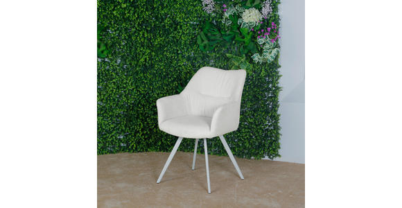 ARMLEHNSTUHL  Typenauswahl Webstoff  - Beige, Design, Textil/Metall (58/86/62,5cm) - Carryhome