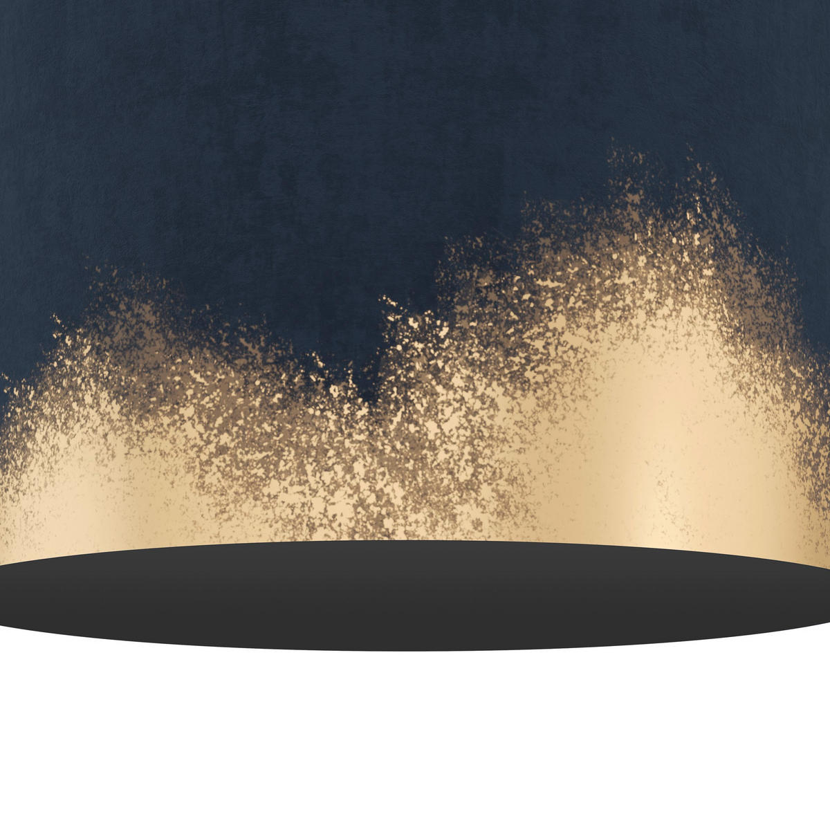 LAMPADAR - auriu/albastru închis, Basics, metal/textil (38/151cm)