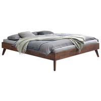 BETT 140/200 cm  in Nussbaumfarben  - Nussbaumfarben, KONVENTIONELL, Holz (140/200cm) - Hasena