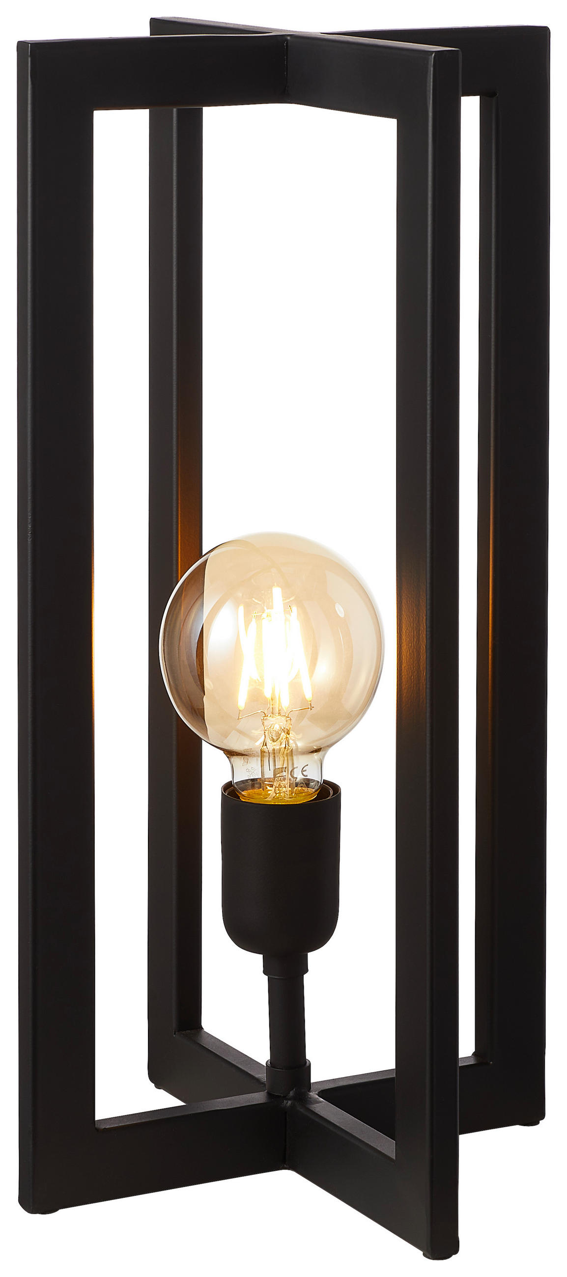 TISCHLEUCHTE 21/40 cm   - Schwarz, Trend, Metall (21/40cm) - Light & Living