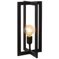 TISCHLEUCHTE 21/40 cm   - Schwarz, Trend, Metall (21/40cm) - Light & Living