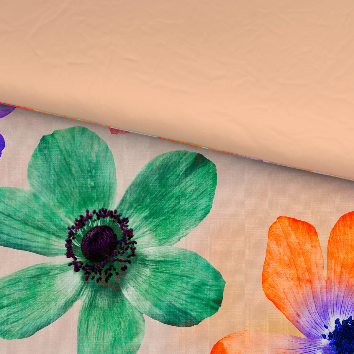 WENDEBETTWÄSCHE Satin 135/200 cm  - Multicolor/Rosa, Natur, Textil (135/200cm) - Esposa