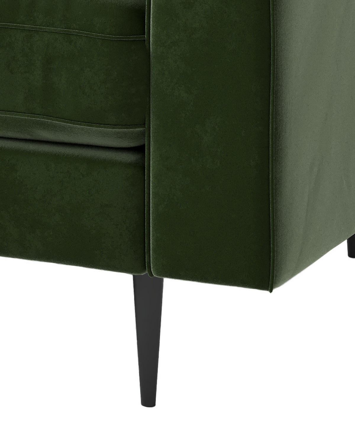 HÖRNSOFFA i flatväv olivgrön  - stålfärgad/olivgrön, Design, metall/textil (259/205cm) - Livetastic