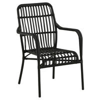 LOUNGESESSEL  - Schwarz, KONVENTIONELL, Kunststoff/Metall (57/90/64cm) - Gardenson