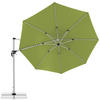 AMPELSCHIRM 370 cm Grün  - Silberfarben/Grün, Basics, Textil/Metall (370cm) - Doppler