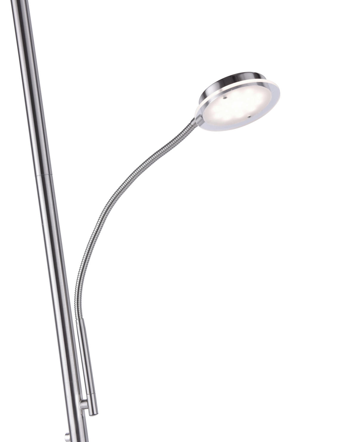 LED-Stehleuchte 30/30/181 cm    - Nickelfarben, KONVENTIONELL, Metall (30/30/181cm)