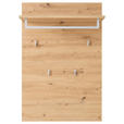 GARDEROBENPANEEL in 78/117/30 cm - Eiche Artisan, Design, Holzwerkstoff/Metall (78/117/30cm) - Xora