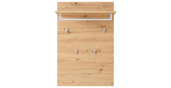 GARDEROBENPANEEL in 78/117/30 cm - Eiche Artisan, Design, Holzwerkstoff/Metall (78/117/30cm) - Xora