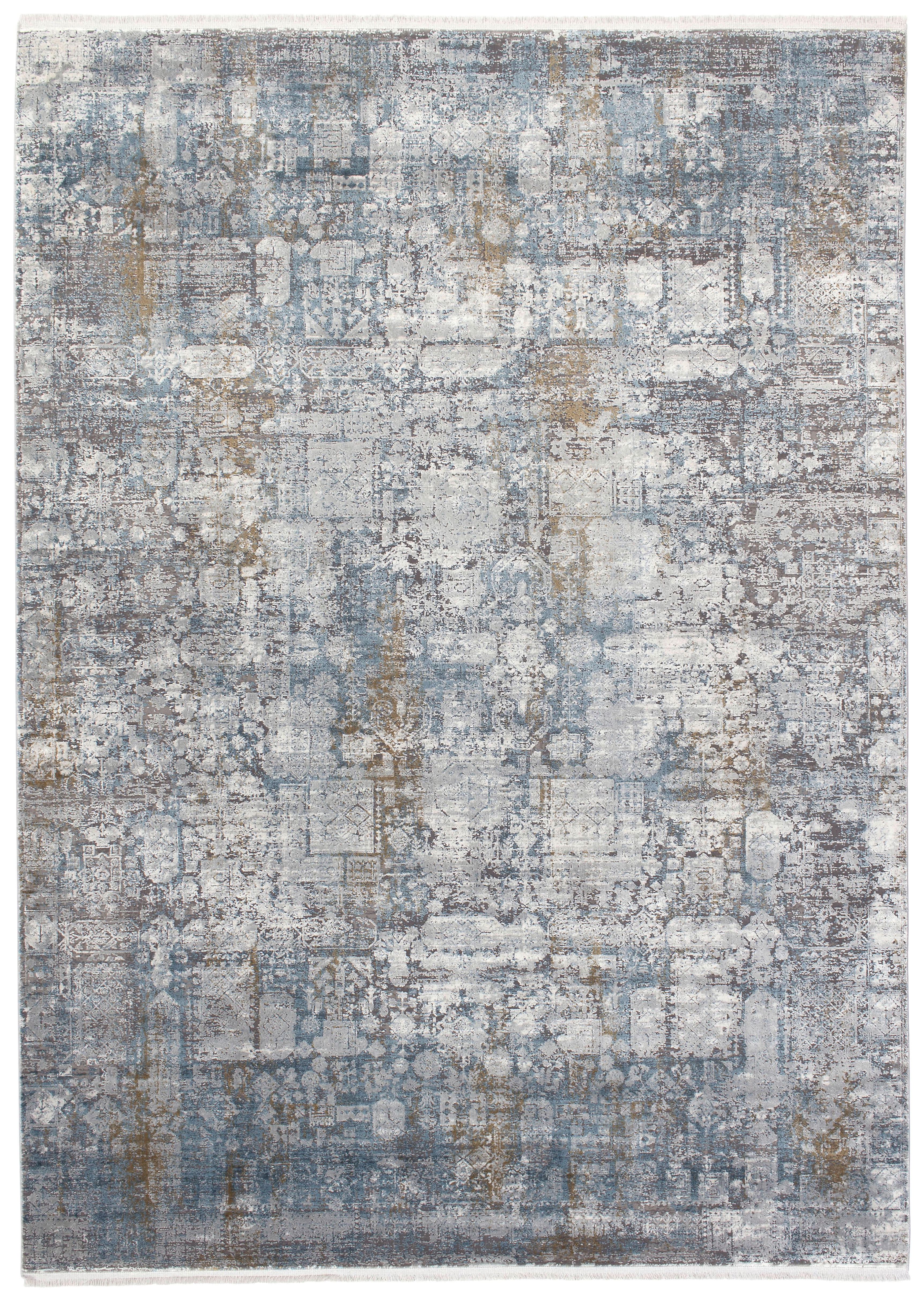 WEBTEPPICH 67/130 cm Sinfonia  - Blau/Grau, Design, Textil (67/130cm) - Musterring