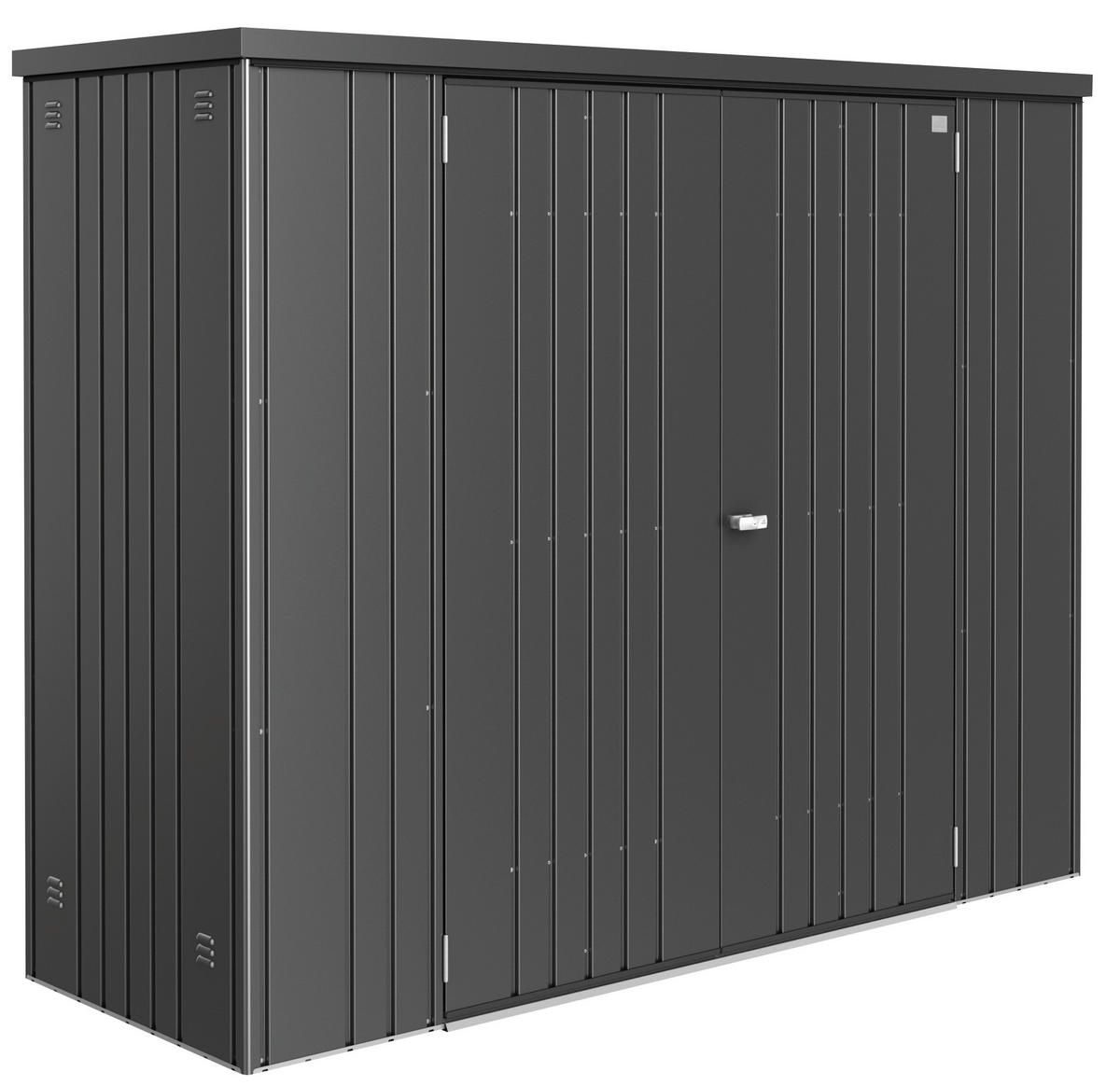 GERÄTESCHRANK 227/182,5/83 cm  - Dunkelgrau, Design, Metall (227/182,5/83cm) - Biohort