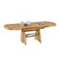 COUCHTISCH Eiche furniert oval Eichefarben - Eichefarben, KONVENTIONELL, Metall (125(165,5)/71/56-75cm) - Venda