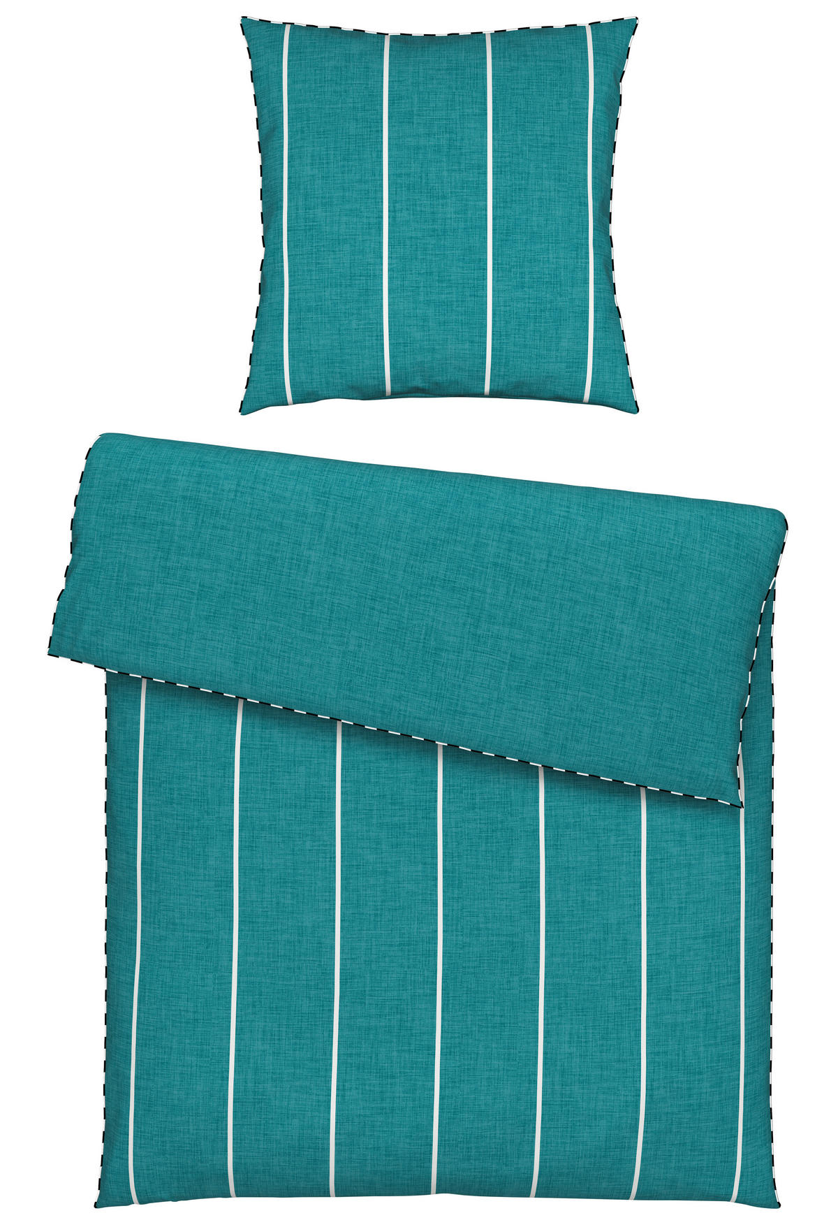 WENDEBETTWÄSCHE Renforcé 135/200 cm  - Petrol, KONVENTIONELL, Textil (135/200cm) - Novel
