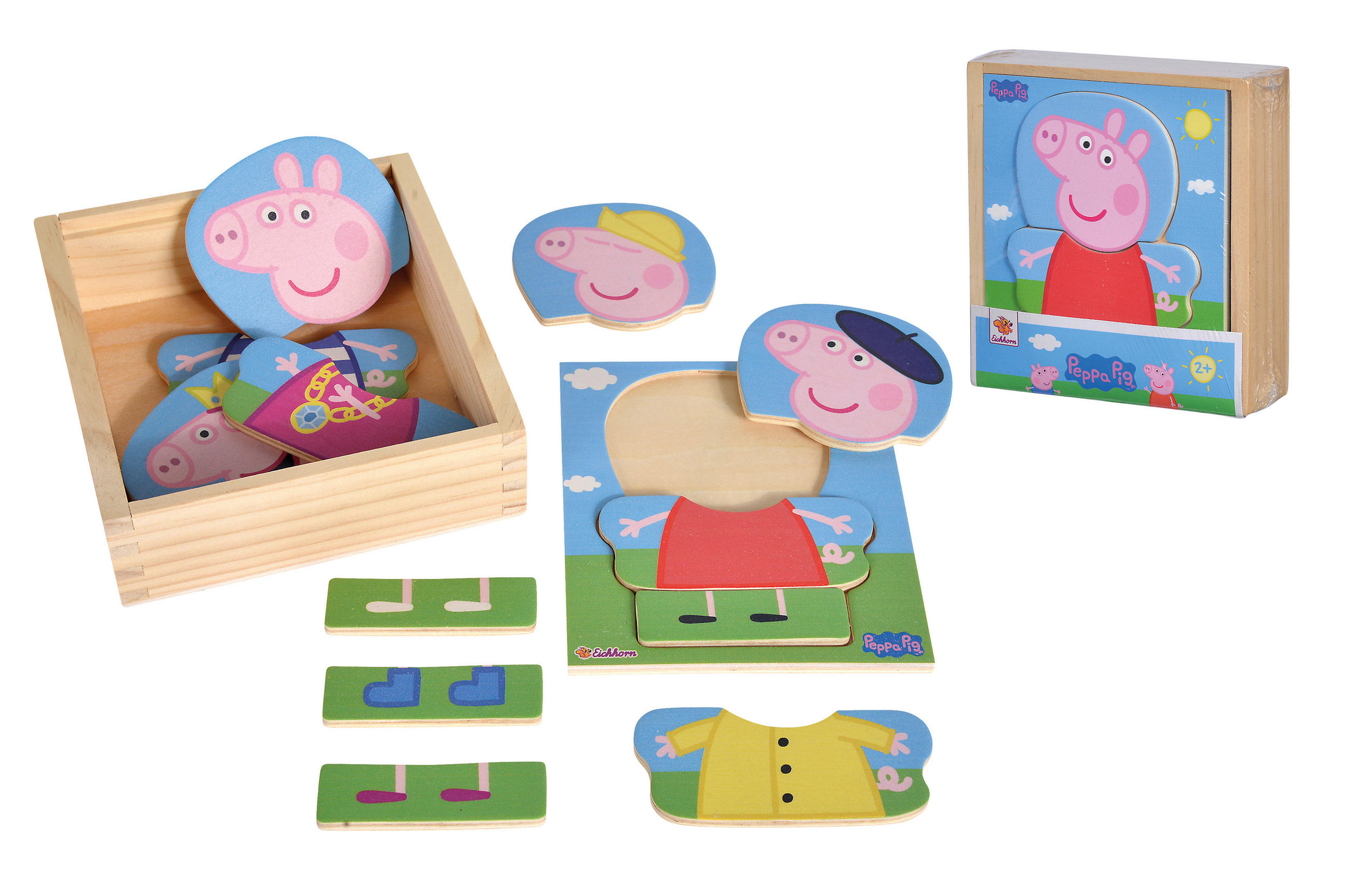 PUZZLE - Multicolor, Basics, Holz (4/13/14cm) - Simba