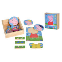 PUZZLE - Multicolor, Basics, Holz (4/13/14cm) - Simba