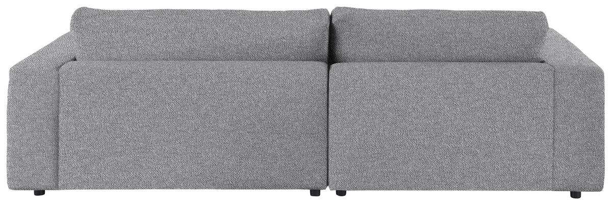 ECKSOFA in Flachgewebe Grau  - Schwarz/Grau, Design, Kunststoff/Textil (190/270cm) - Lomoco