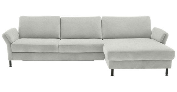 ECKSOFA  in Chenille, Flachgewebe Beige  316/175 cm  - Beige/Schwarz, Design, Textil/Metall (316/175cm) - Dieter Knoll