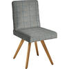 STUHL  in Flachgewebe Holz, Textil  - Blau/Eichefarben, Design, Holz/Textil (46/94/58cm) - Dieter Knoll