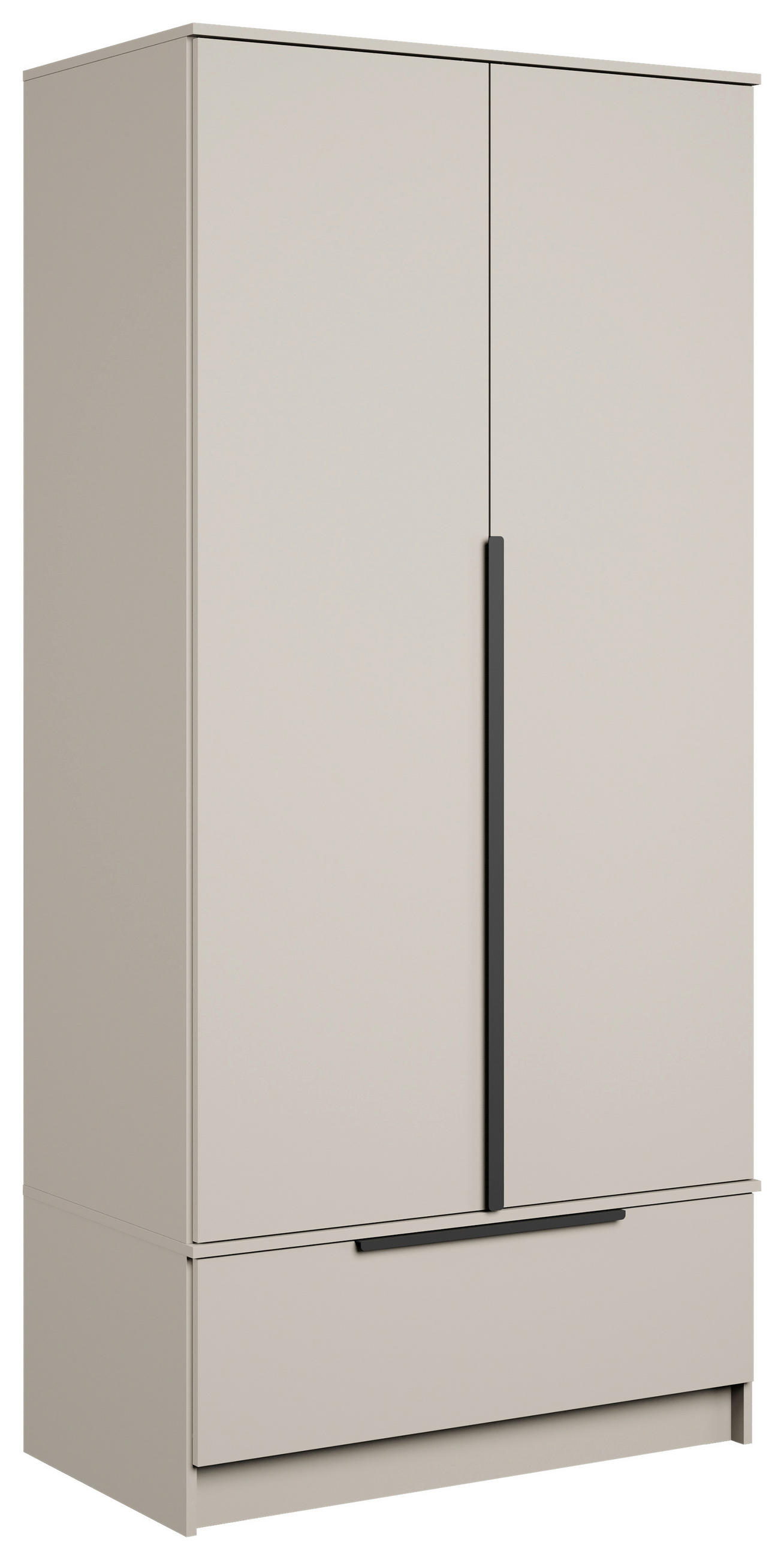 KLEIDERSCHRANK Beige, Kaschmir  - Kaschmir/Beige, Konventionell, Holzwerkstoff/Metall (90,2/192,9/51cm) - MID.YOU