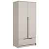 KLEIDERSCHRANK Beige, Kaschmir  - Kaschmir/Beige, Konventionell, Holzwerkstoff/Metall (90,2/192,9/51cm) - MID.YOU