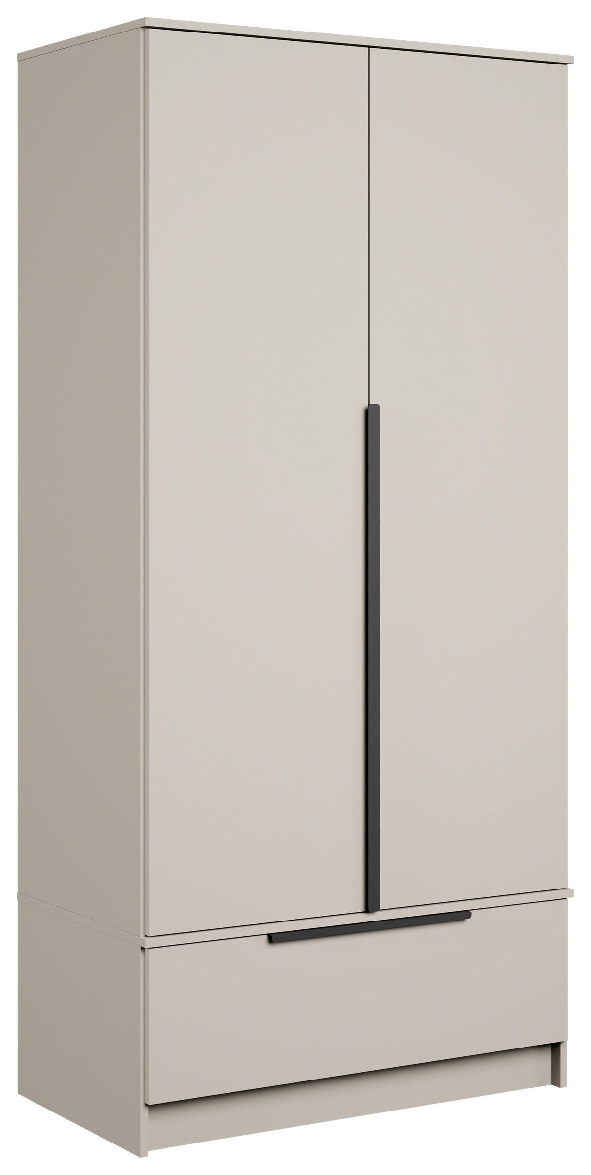 KLEIDERSCHRANK Beige, Kaschmir  - Kaschmir/Beige, Konventionell, Holzwerkstoff/Metall (90,2/192,9/51cm) - MID.YOU