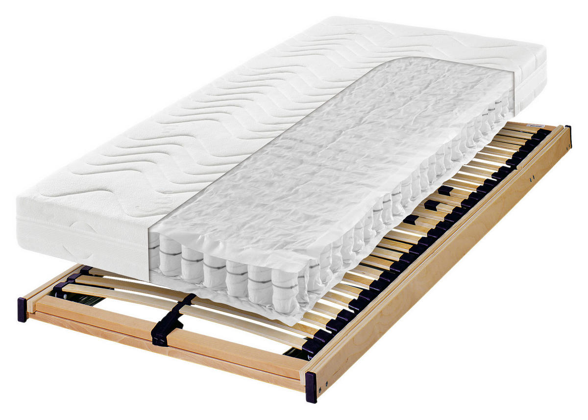 MATRATZENSET 120/200 cm  - Basics, Holz (120/200cm) - Sleeptex