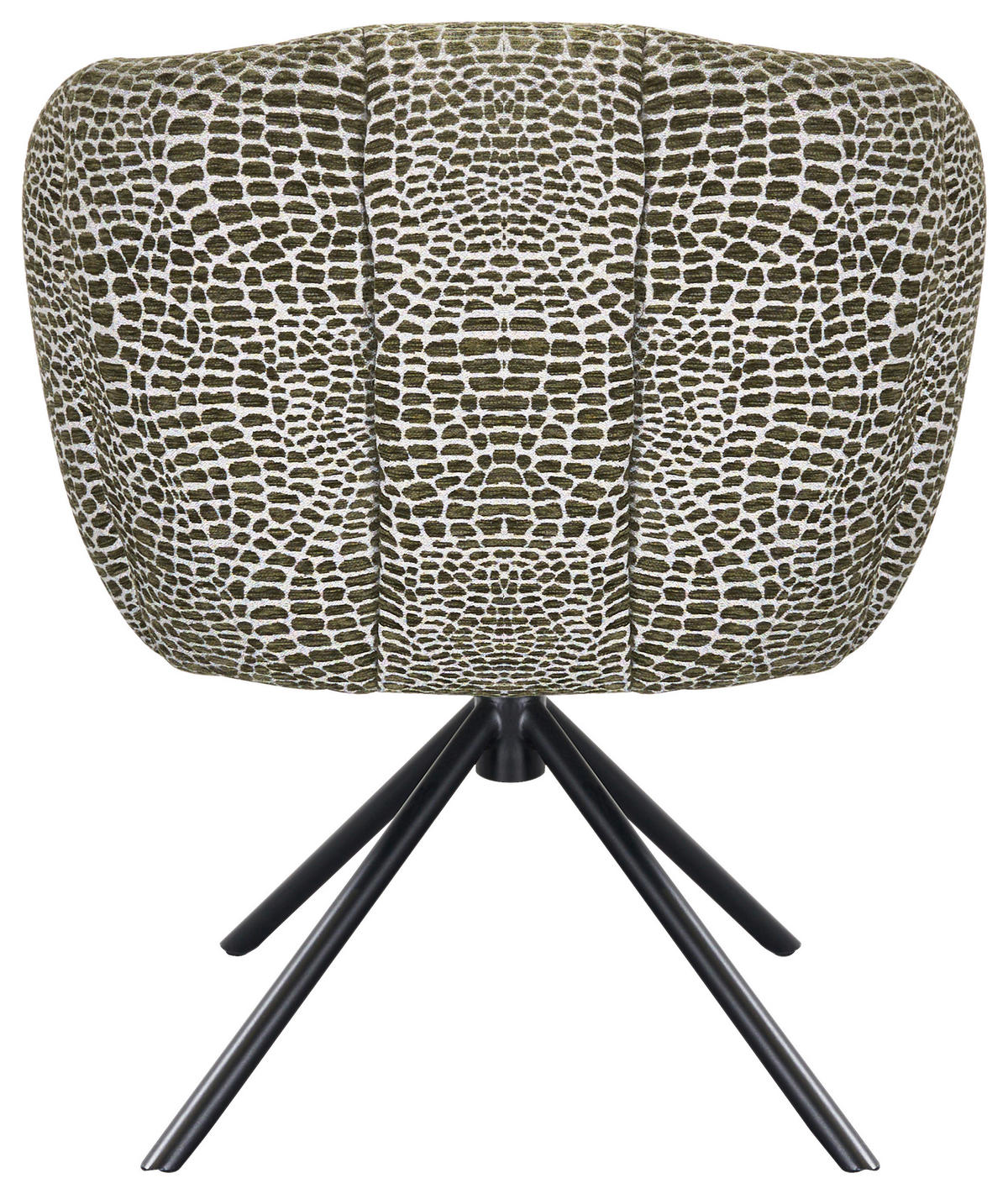 ARMLEHNSTUHL  Sitzfläche 360° drehbar Webstoff, Mikrofaser  - Schwarz/Grün, Design, Textil/Metall (67/80/65cm) - Novel