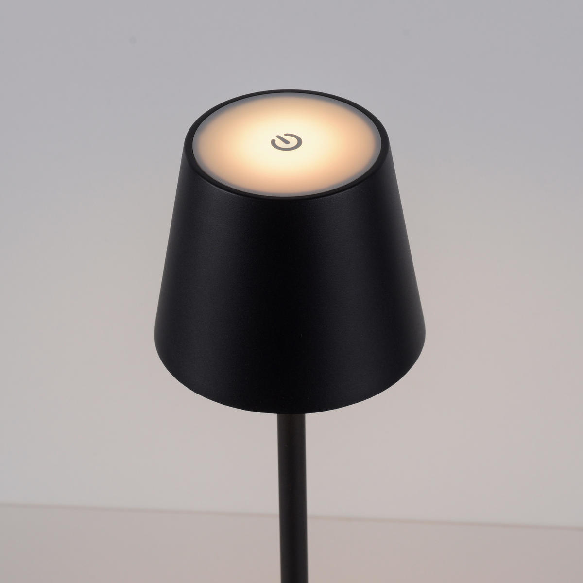 AKKU-TISCHLEUCHTE Euria 11/11/37 cm   - Schwarz, KONVENTIONELL, Kunststoff/Metall (11/11/37cm)