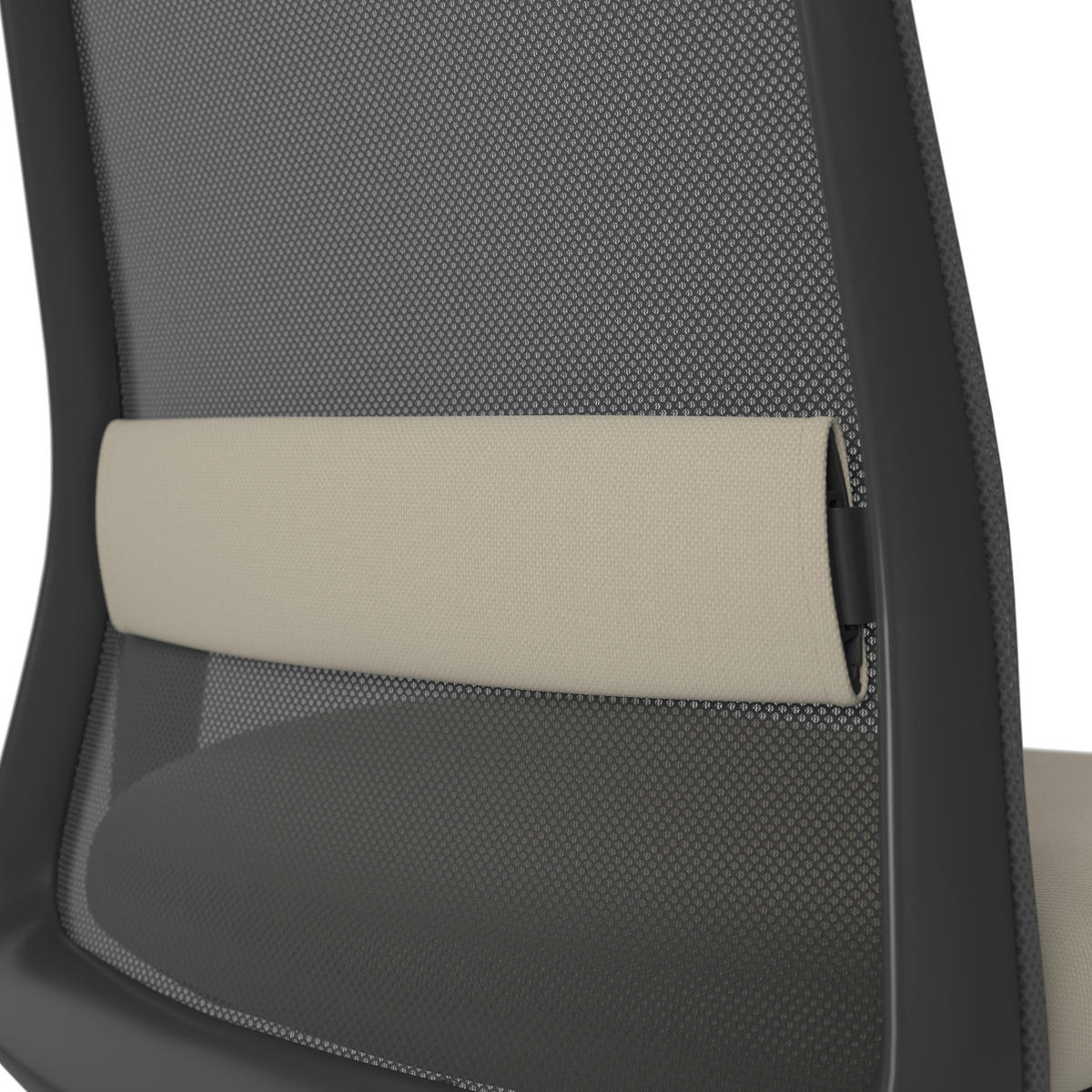 DREHSTUHL Schwarz, Beige  - Beige/Schwarz, MODERN, Kunststoff/Textil (70/103-115/70cm)
