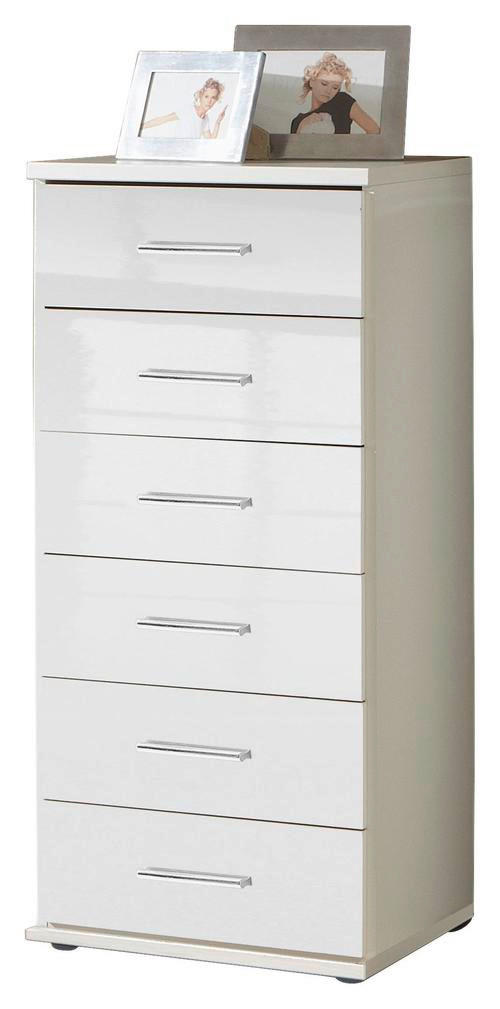 KOMMODE  in 46/103/40 cm  - Chromfarben/Weiß, KONVENTIONELL, Holzwerkstoff/Kunststoff (46/103/40cm) - Xora