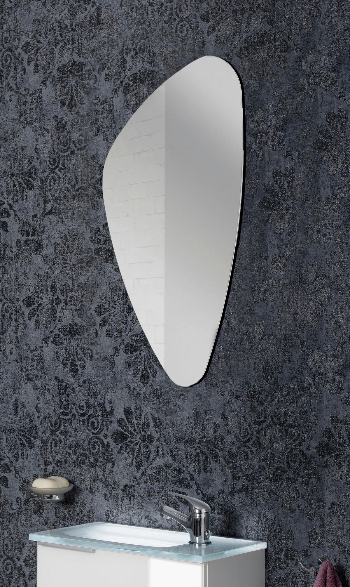 SPIEGEL 78/2,5/39,5 cm  - Silberfarben, Basics, Glas (78/2,5/39,5cm) - MID.YOU