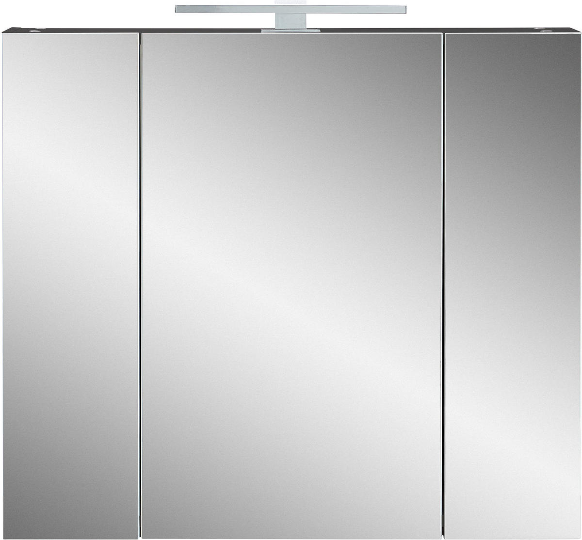BADEZIMMER 3-teilig  in 129 cm  - Eichefarben/Schwarz, MODERN, Holzwerkstoff/Kunststoff (129cm) - Germania
