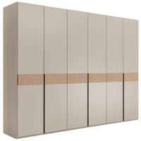 DREHTÜRENSCHRANK Taupe, Eichefarben  - Taupe/Eichefarben, Design, Holz/Holzwerkstoff (299,2/229,4/59,5cm) - Dieter Knoll
