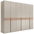DREHTÜRENSCHRANK  in Taupe, Eichefarben  - Taupe/Eichefarben, Design, Holz/Holzwerkstoff (299,2/229,4/59,5cm) - Dieter Knoll
