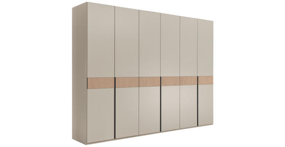 DREHTÜRENSCHRANK  in Taupe, Eichefarben  - Taupe/Eichefarben, Design, Holz/Holzwerkstoff (299,2/229,4/59,5cm) - Dieter Knoll