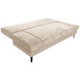 SCHLAFSOFA Webstoff Creme  - Creme/Schwarz, KONVENTIONELL, Holz/Kunststoff (199/88/88cm) - Carryhome