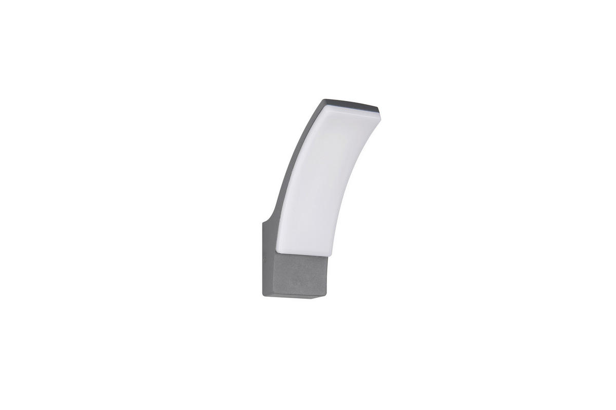 AUSSENWANDLEUCHTE - Weiss/Anthrazit, Design, Kunststoff/Metall (8/22,5/18,5cm)