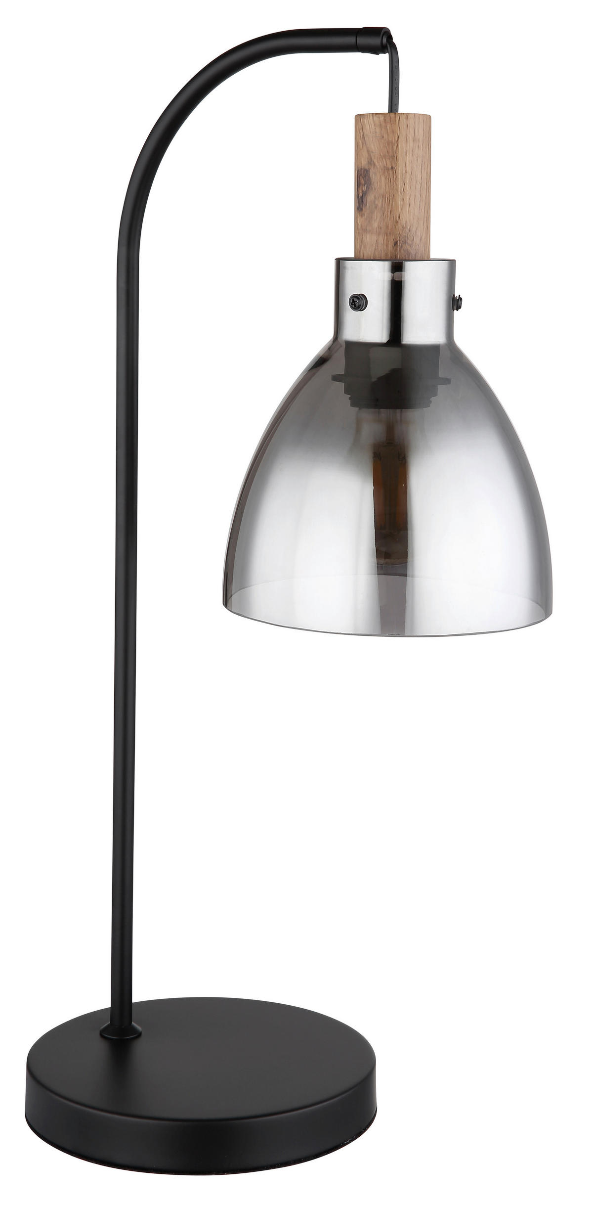 BORDSLAMPA 25/18/55 cm   - svart, Design, metall/trämaterial (25/18/55cm) - Globo