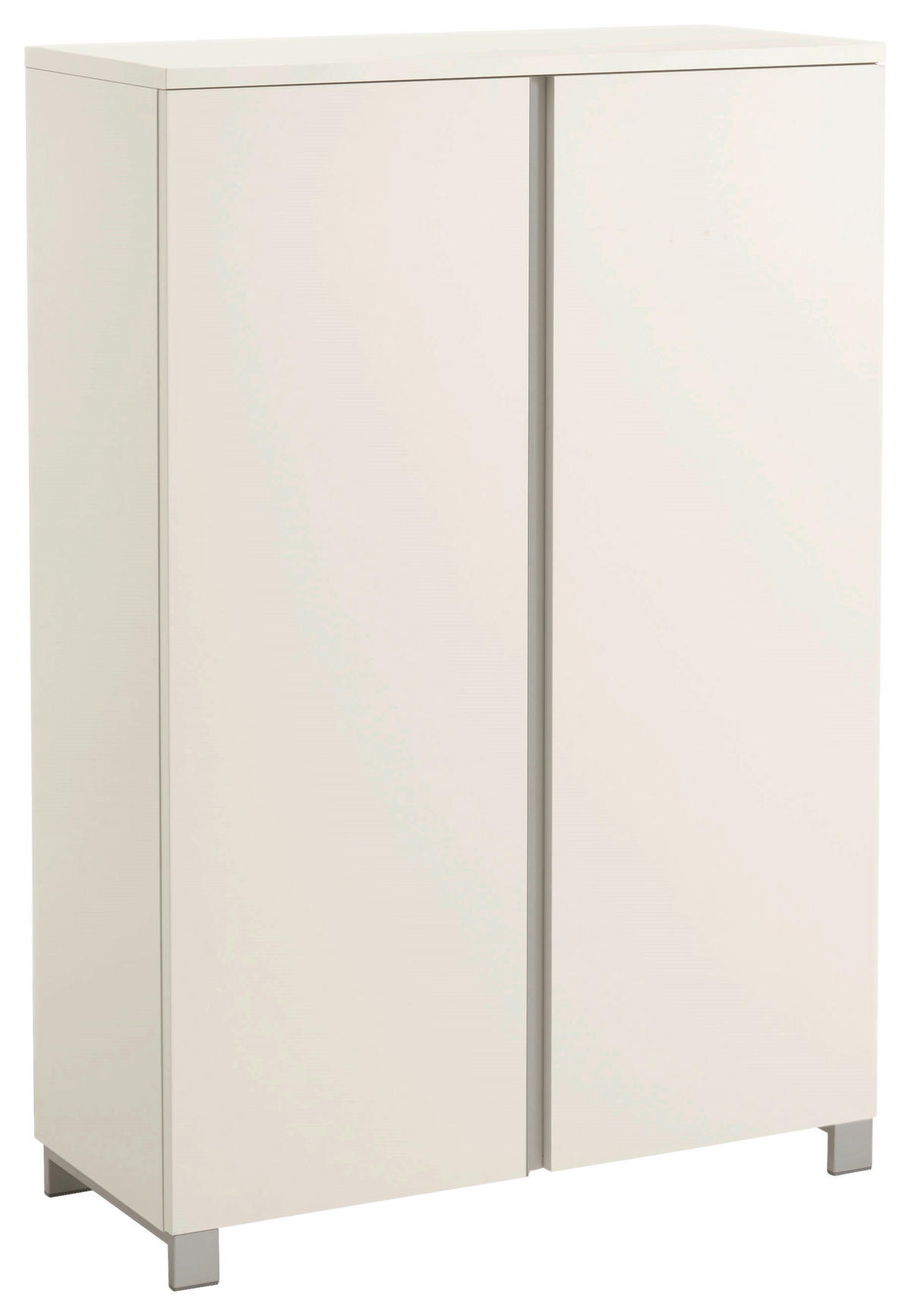 GARDEROBE 5-teilig  in 180/210/40 cm  - Silberfarben/Weiß, Design, Holzwerkstoff (180/210/40cm)