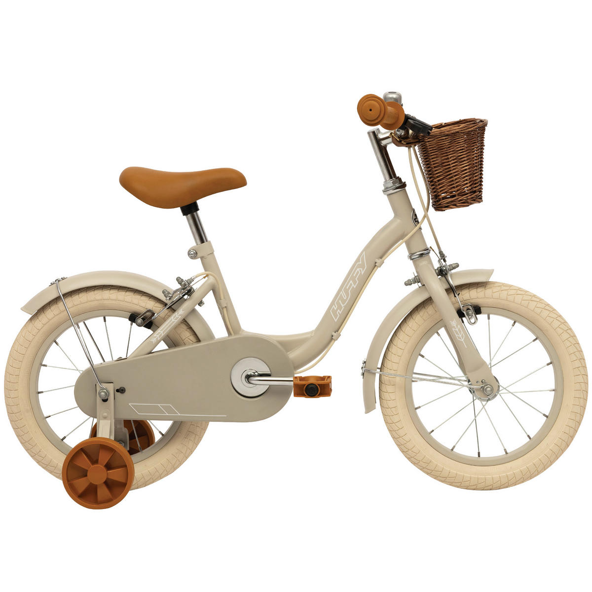 KINDERFAHRRAD 14 Zoll  - Hellgrau, Basics, Metall (46,5/68/91cm)