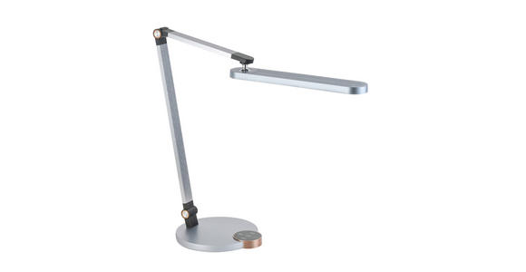 LED-SCHREIBTISCHLEUCHTE - Chromfarben/Anthrazit, Basics, Kunststoff/Metall (76cm) - Novel