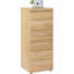 KOMMODE 42/107/39 cm - Chromfarben/Eichefarben, Design, Holz/Kunststoff (42/107/39cm) KOMMODE 42/107/39 cm - Chromfarben/Eichefarben, Design, Holz/Kunststoff (42/107/39cm)