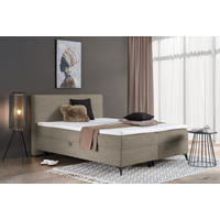 BOXBETT 140/200 cm  in Beige  - Beige/Schwarz, Design, Holz/Holzwerkstoff (140/200cm) - Xora