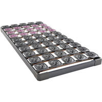 TELLERLATTENROST 90/200 cm  - Schieferfarben, Basics, Holz (90/200cm) - Tempur