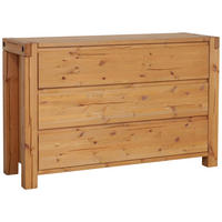 KOMMODE , 138/88/44 cm, 3 Schublade(n)  - Eichefarben/Honig, Basics, Holz (138/88/44cm) - Livetastic