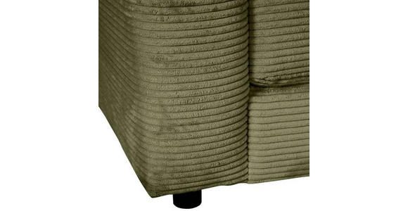 CloseUp von Landscape ECKSOFA Dunkelgrün Cord.