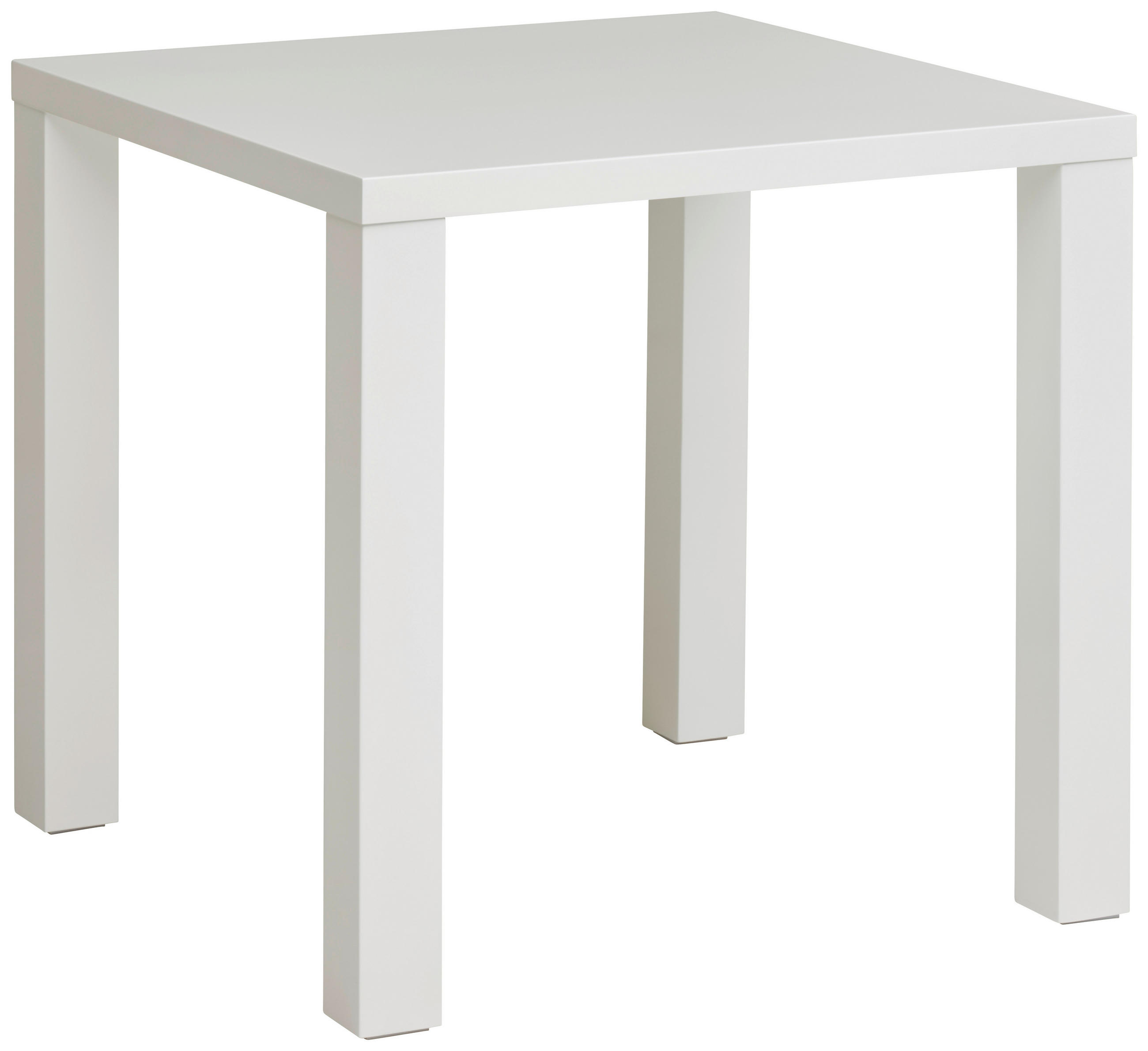 ESSTISCH 80/80/75 cm Nachbildung  Holzwerkstoff quadratisch Weiß Hochglanz  - Weiß Hochglanz, KONVENTIONELL, Holzwerkstoff (80/80/75cm) - P & B