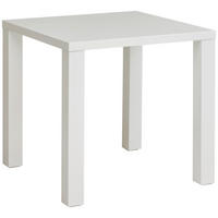 ESSTISCH 80/80/75 cm Nachbildung  Holzwerkstoff quadratisch Weiß Hochglanz  - Weiß Hochglanz, KONVENTIONELL, Holzwerkstoff (80/80/75cm) - P & B