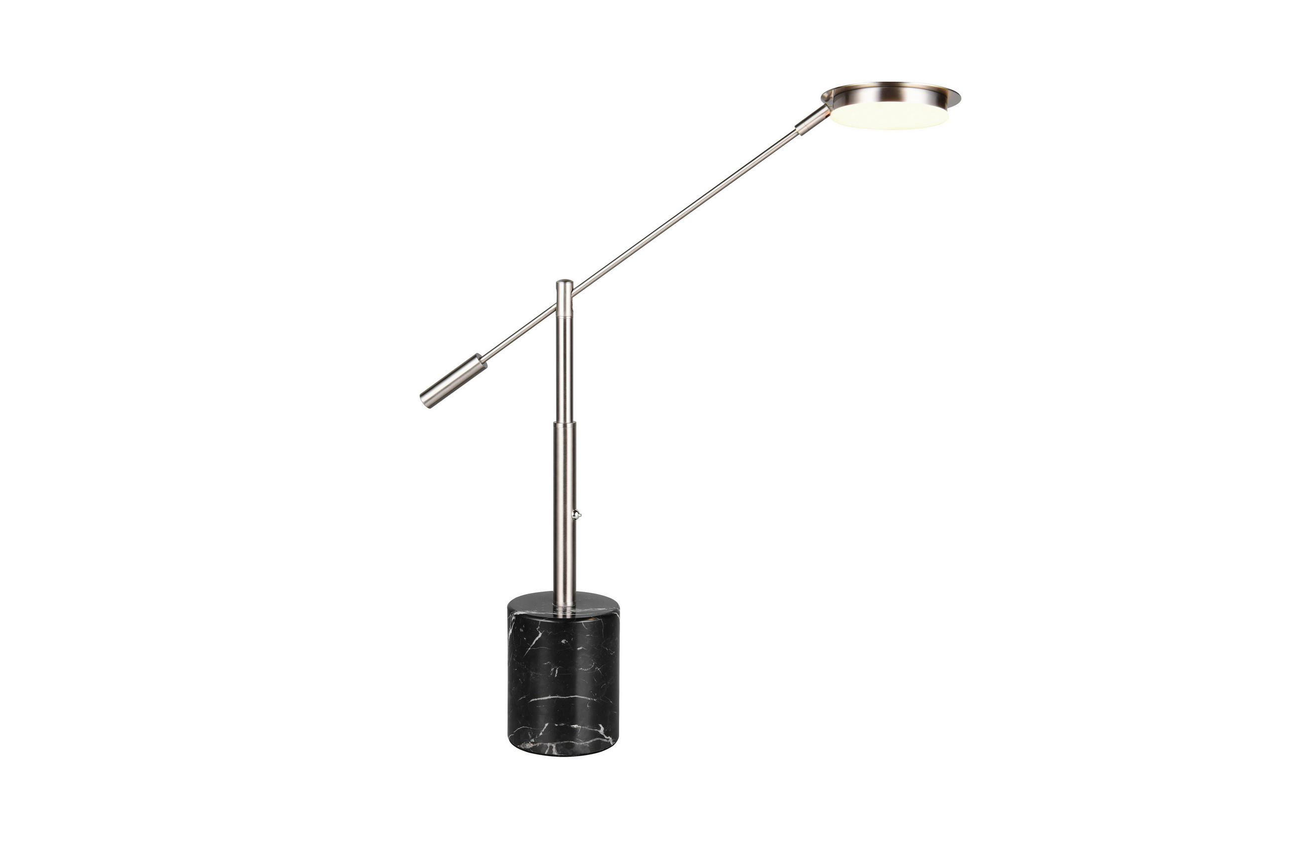 Trio Leuchten Led-Tischleuchte Fiore Schwarz, Nickel 12x65 cm