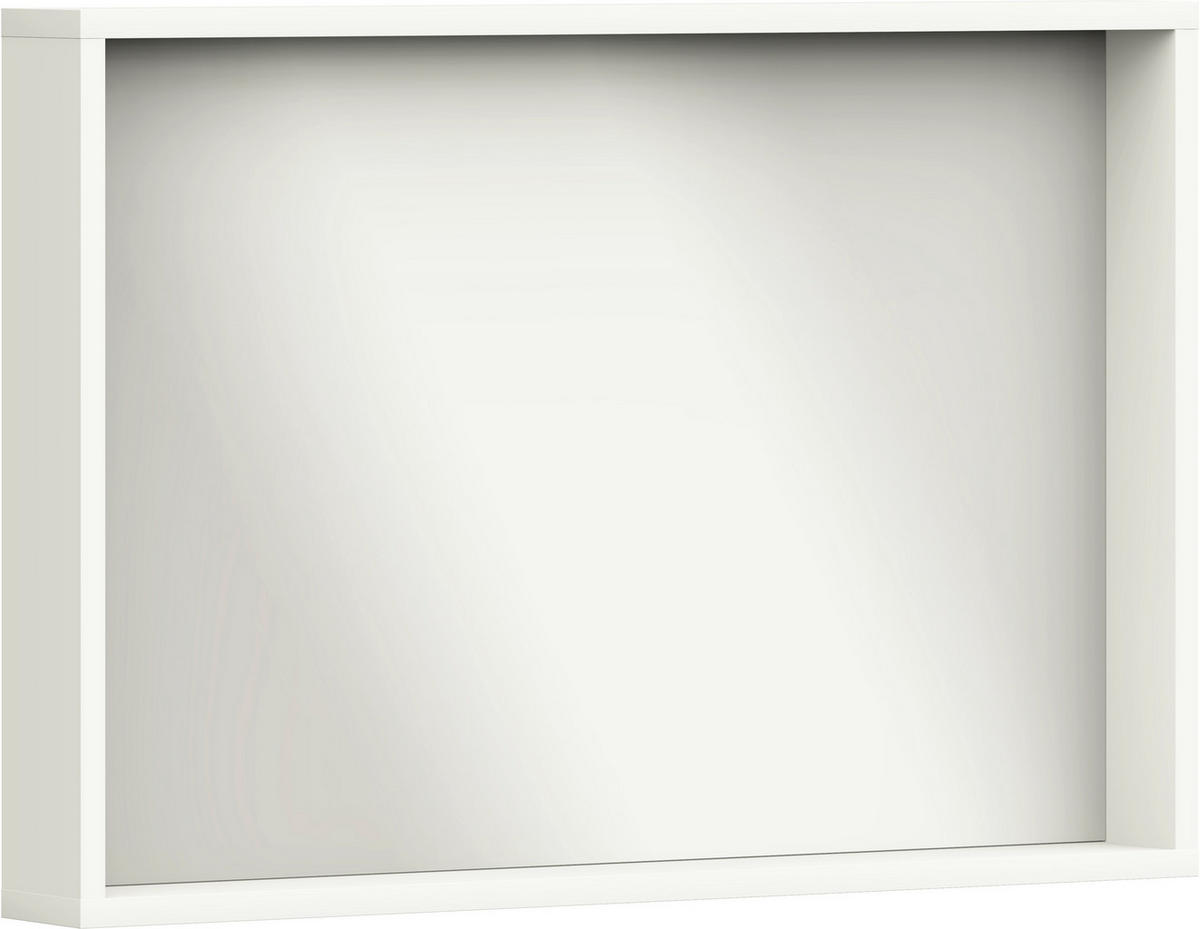 SPIEGEL 90/60/10 cm  - Weiss, Basics, Glas/Holzwerkstoff (90/60/10cm) - Cantus